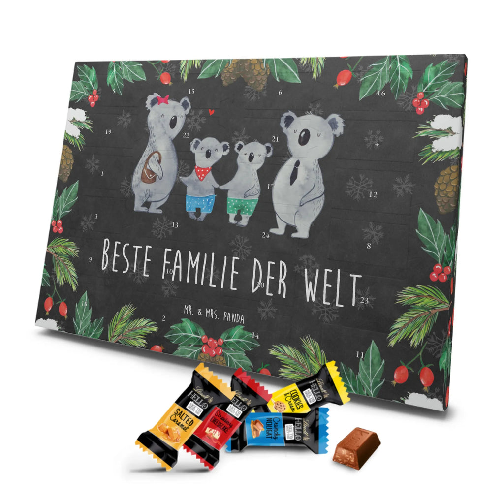 Chocolate advent calendar Koala family with two kids Father's Day, Mother's Day, family life, best family, koala bear, koala family, family time, favourite family