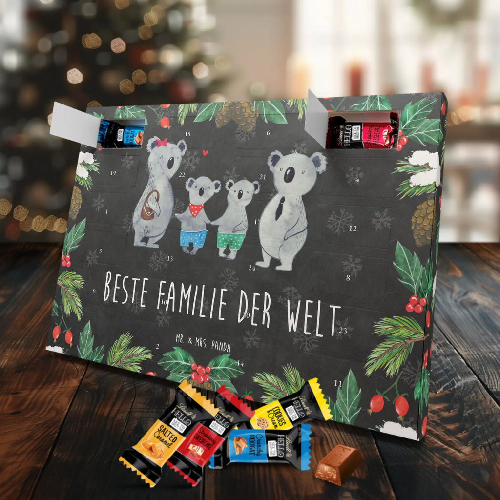 Chocolate advent calendar Koala family with two kids Father's Day, Mother's Day, family life, best family, koala bear, koala family, family time, favourite family