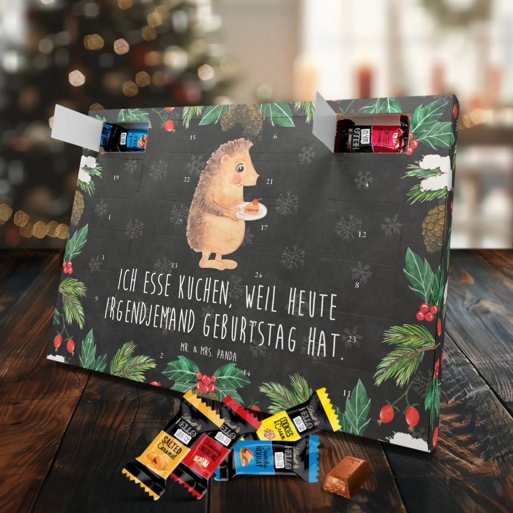 Chocolate advent calendar Hedgehog piece of cake gift ideas, gifts, small animals, good mood, cute, funny sayings, cute animal motives, hand drawn, special gifts, card, animal lover, birthday cake, invitation party, bake cake, food saying, baking gift, cake