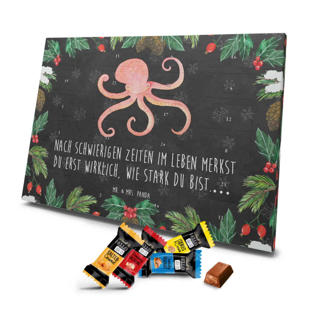 Chocolate advent calendar Squid gift ideas, gifts, small animals, good mood, cute, funny sayings, cute animal motives, hand drawn, special gifts, card, animal lover, octopus, ocean, squid, arms, sea animal, water