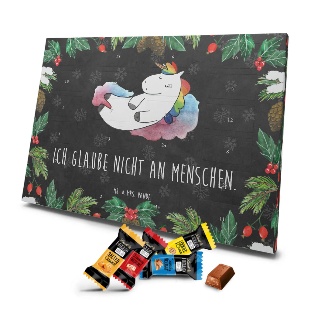 Chocolate advent calendar unicorn cloud 7 witty, faith, people, gift, reality, in love