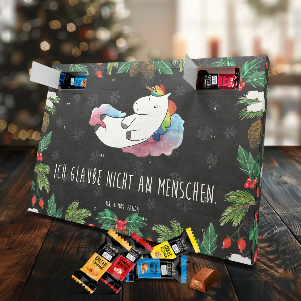 Chocolate advent calendar unicorn cloud 7 witty, faith, people, gift, reality, in love