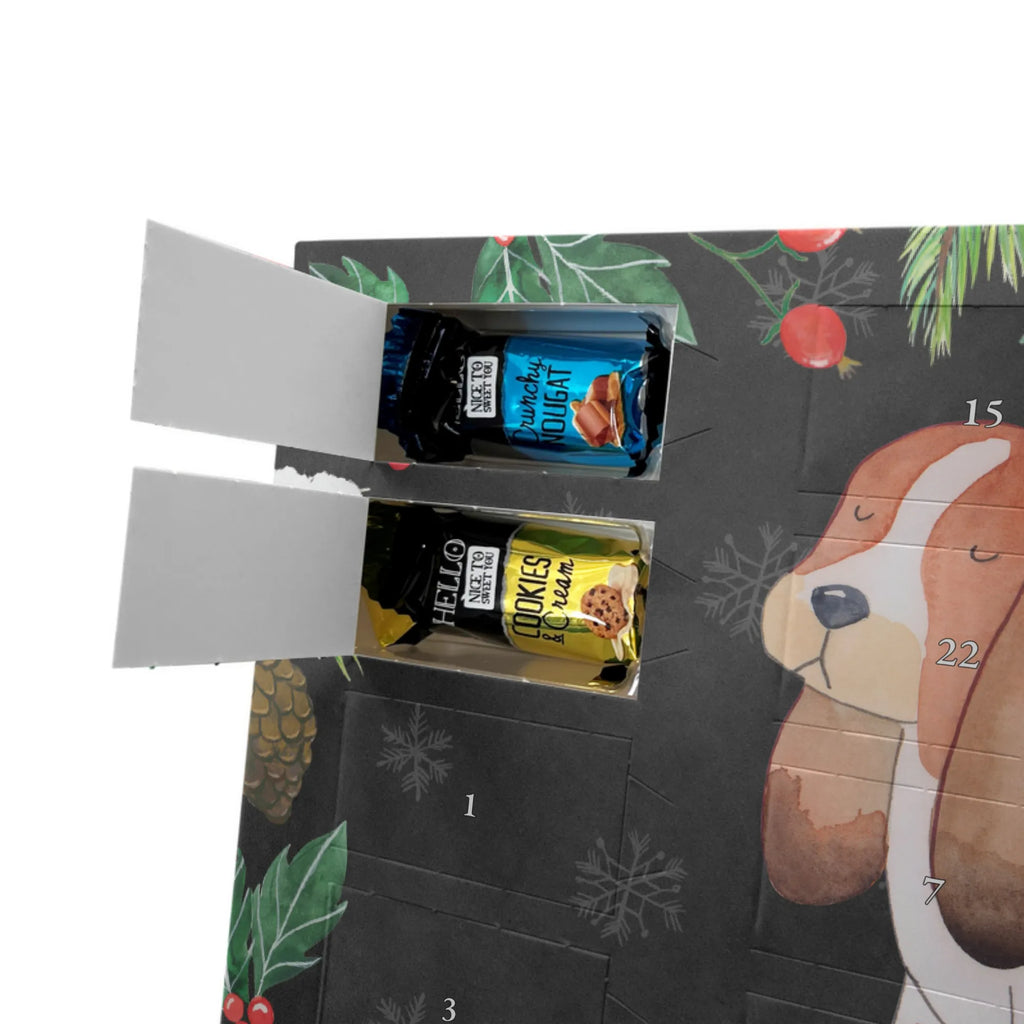 Chocolate advent calendar Dog Basset Hound mutt, dog sayings, love dogs, dog mama, funny gifts for dog owners, woof, what do you give a dog lover, dog breed, Christmas gifts for dogs, gifts for dogs, bag with dog print, love for dogs, hound, dog decorative items, dog love, childless