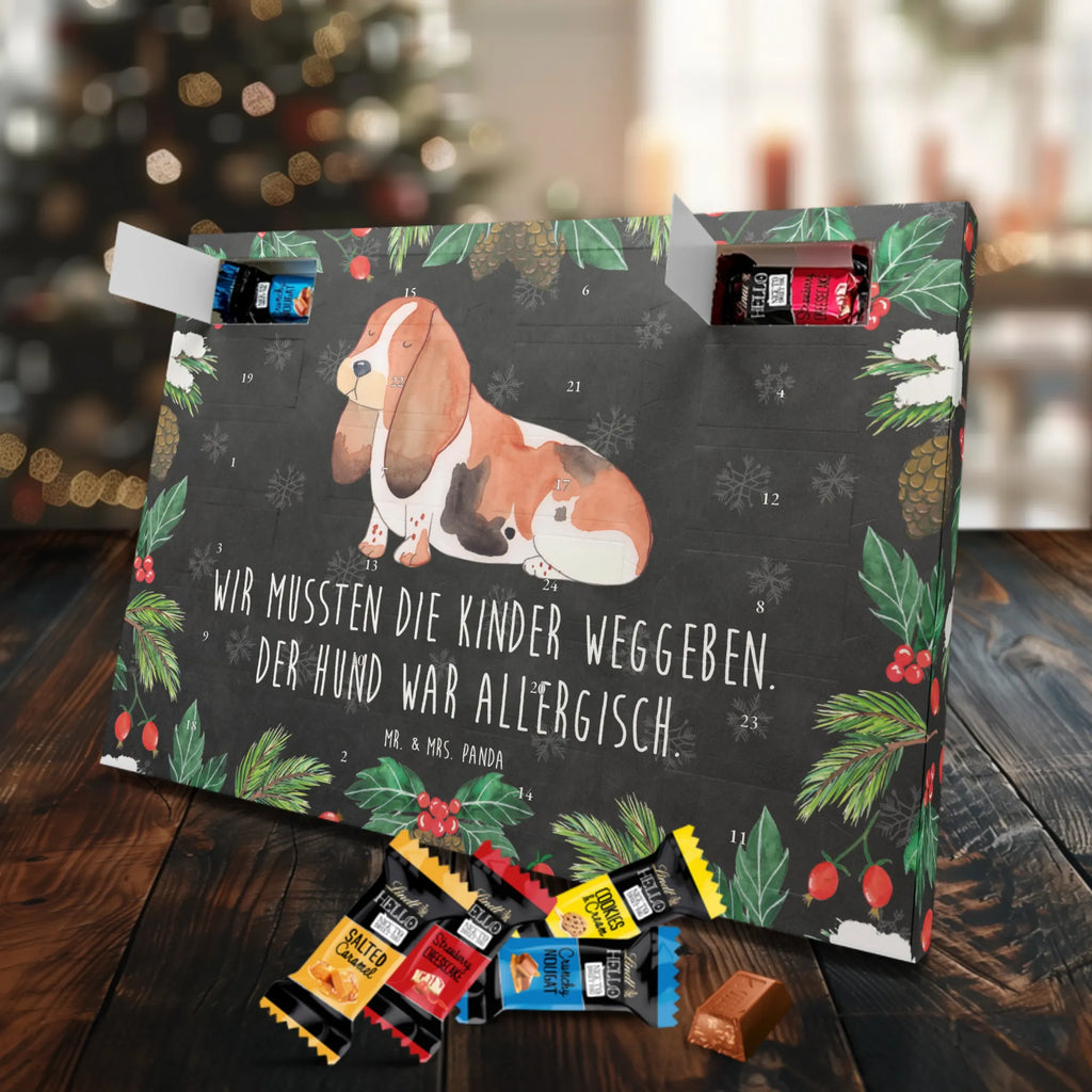 Chocolate advent calendar Dog Basset Hound mutt, dog sayings, love dogs, dog mama, funny gifts for dog owners, woof, what do you give a dog lover, dog breed, Christmas gifts for dogs, gifts for dogs, bag with dog print, love for dogs, hound, dog decorative items, dog love, childless