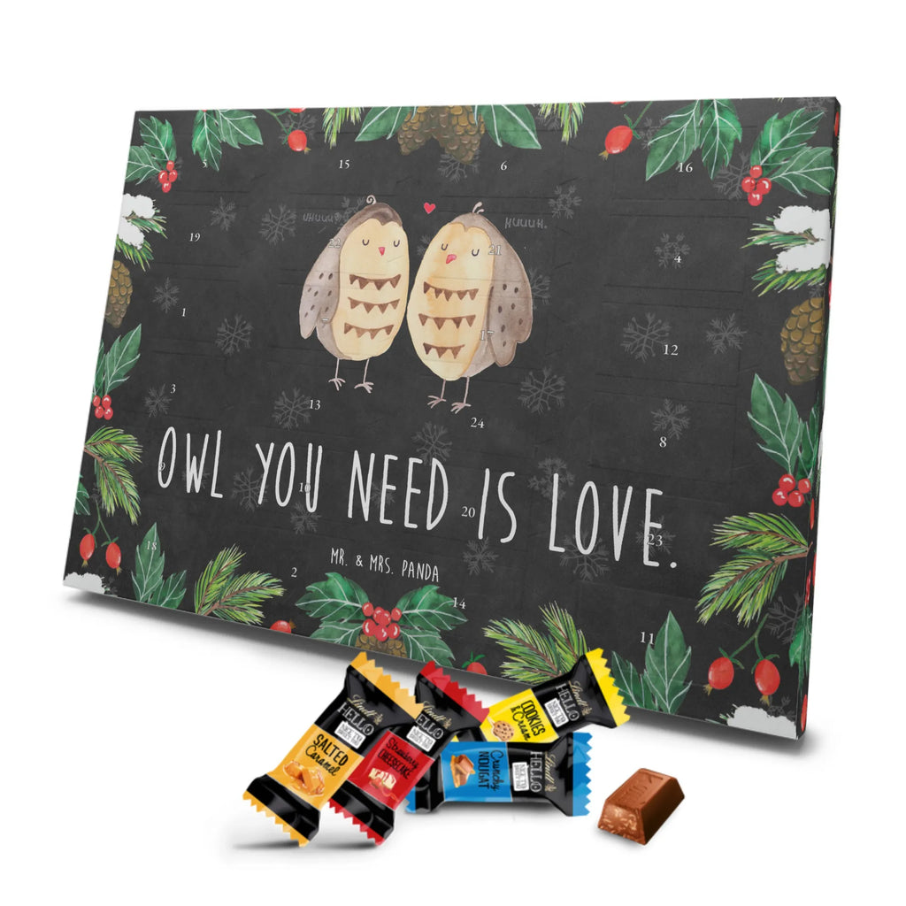 Chocolate advent calendar owls Love illustrated, nocturnal, romantic gift, gift ideas, birthday present, forest animal, bird, owl decor, Girlfriend gift, Pun funny, Owl decoration, Love saying, Wedding saying, Friend