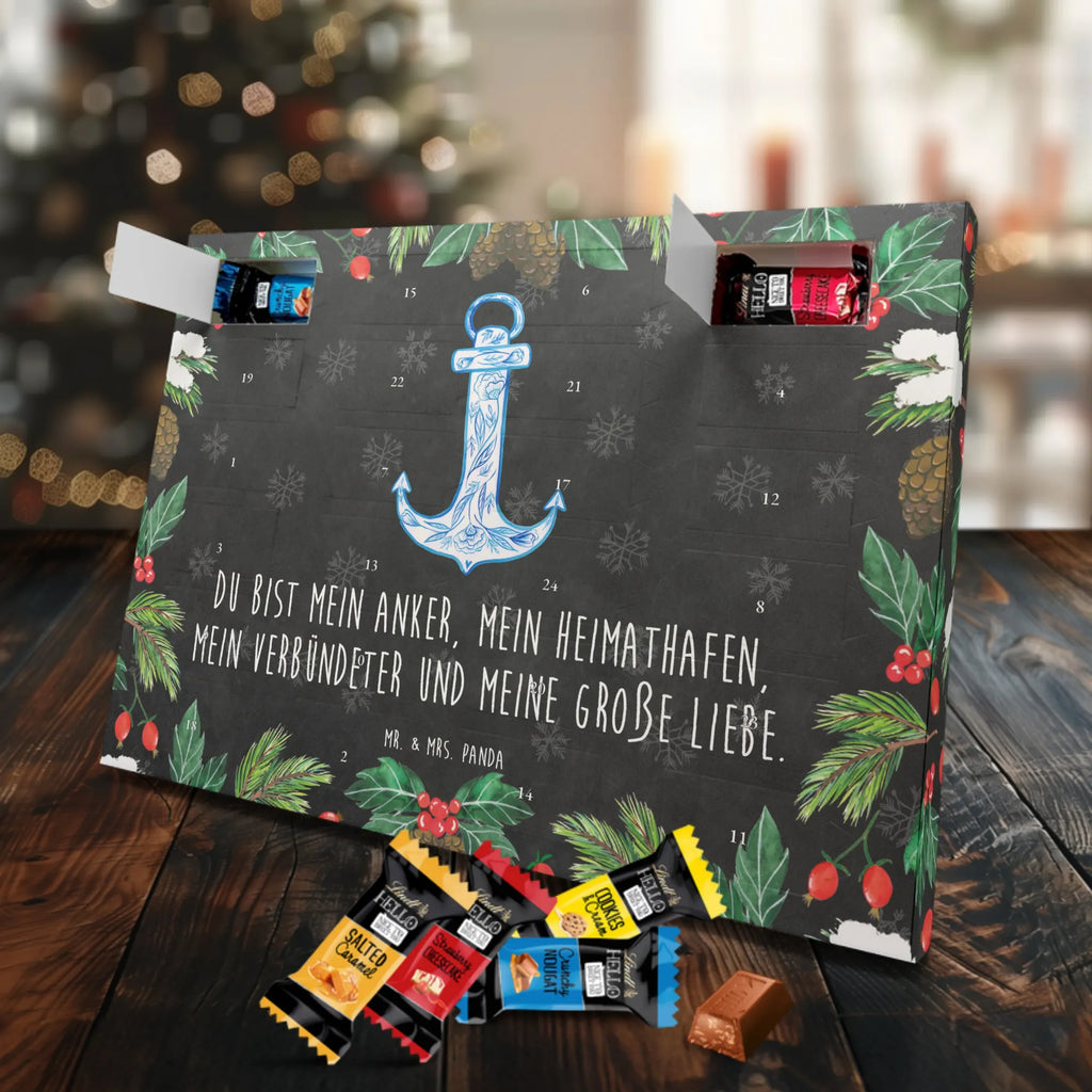 Chocolate advent calendar anchor Blue gift ideas, gifts, small animals, good mood, cute, funny sayings, cute animal motives, hand drawn, special gifts, card, animal lover