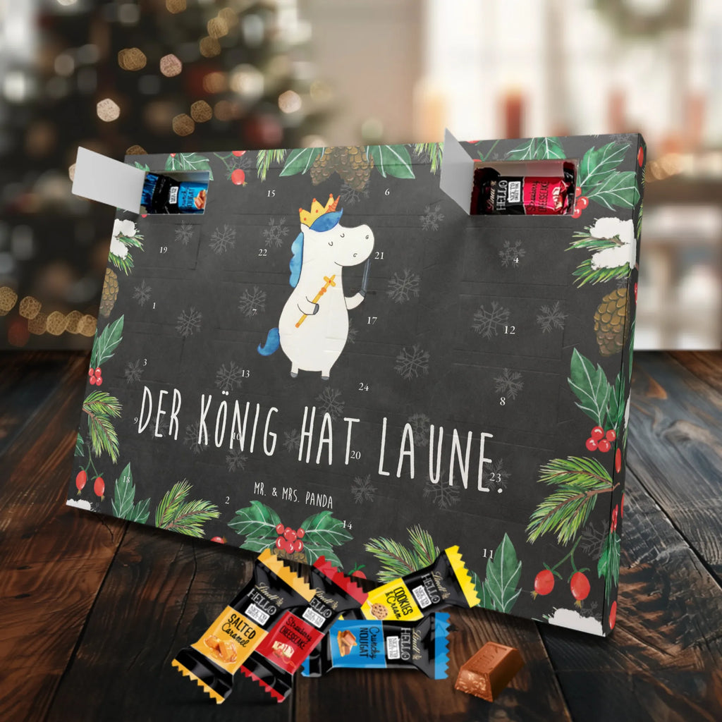 Chocolate advent calendar unicorn king with sword present boy, gift boyfriend, President, Prosecco, King, Ruler, Emperor, Chancellor, Crown, Princess, sword