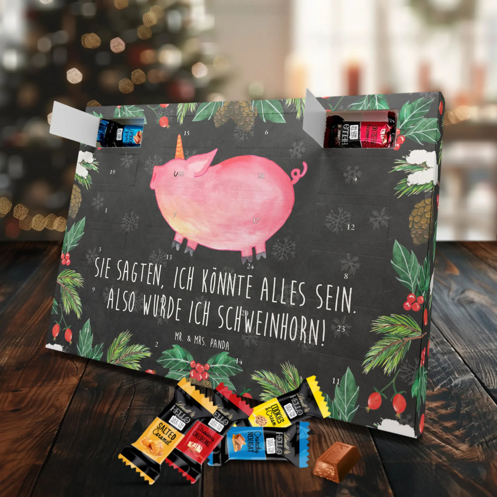 Chocolate advent calendar unicorn Pig piggycorn, pigcorn, girlfriend gift, Funny saying