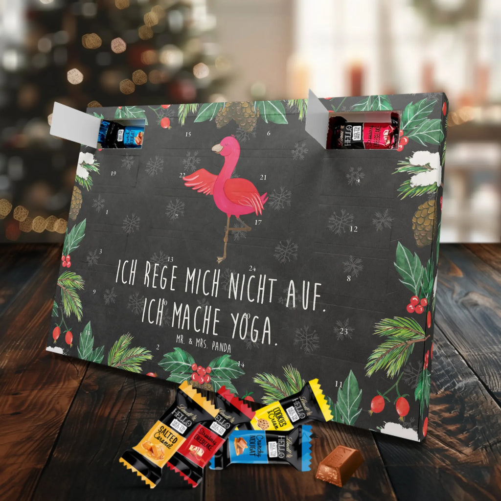 Chocolate advent calendar flamingo yoga gifts, gift idea, small gifts, pink gifts, adults, pink bird, children, bird of paradise, Caribbean feeling, funny sayings, girls gifts, unusual gifts in pink, flamingo fans, red, gift pink, flamingo decoration, vacation, relaxation, mindfulness, yoga exercise, anger, deep relaxation, bird, agitation