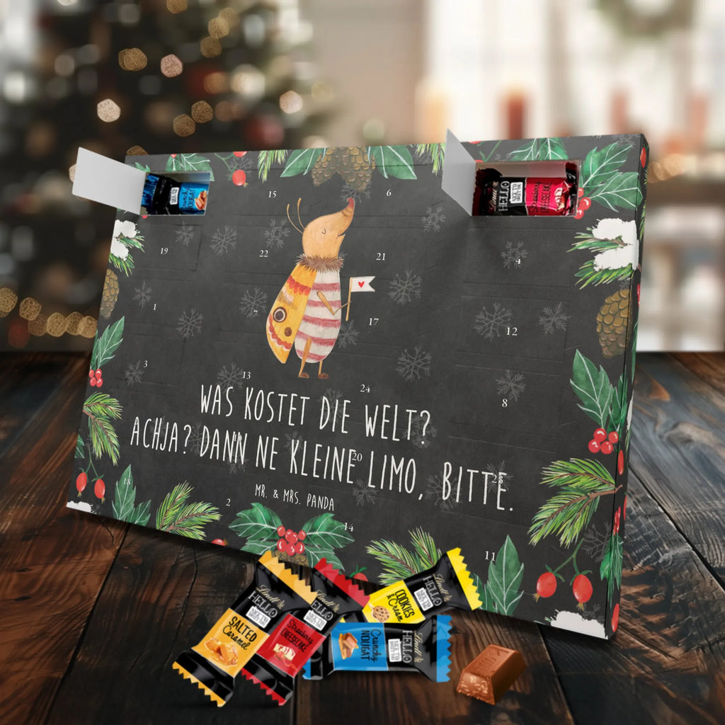 Chocolate advent calendar Moth flag gift ideas, gifts, small animals, good mood, cute, funny sayings, cute animal motives, hand drawn, special gifts, card, animal lover, How much does the world cost, Beetle, Saying funny, Kitchen decoration, Moth