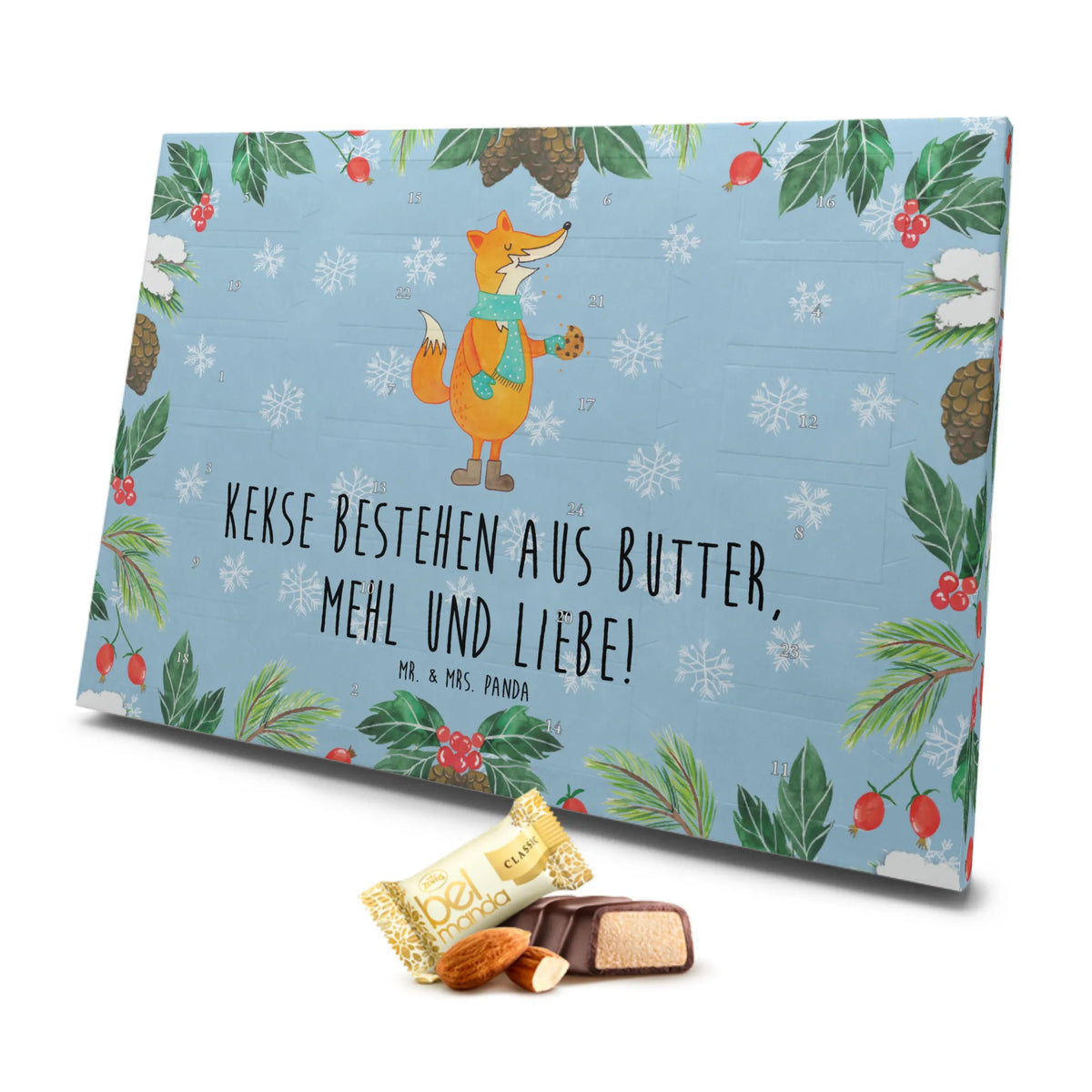 Marzipan Adventskalender Fuchs Keks Marzipan Adventskalender, Fuchs, Plätzchen, Weihnachtszeit, Backen Spruch, Winter, Kekse, Füchse, Liebe, Küche Deko