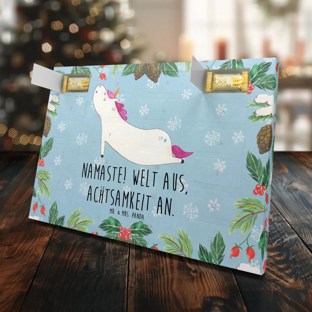 Marzipan Adventskalender Einhorn Yoga Marzipan Adventskalender, Einhorn, Einhörner, Einhorn Deko, Unicorn, lustig, Entspannung, Yoga, Sport, süß, Joga, Yogamatte, witzig, Achtsamkeit, Namaste