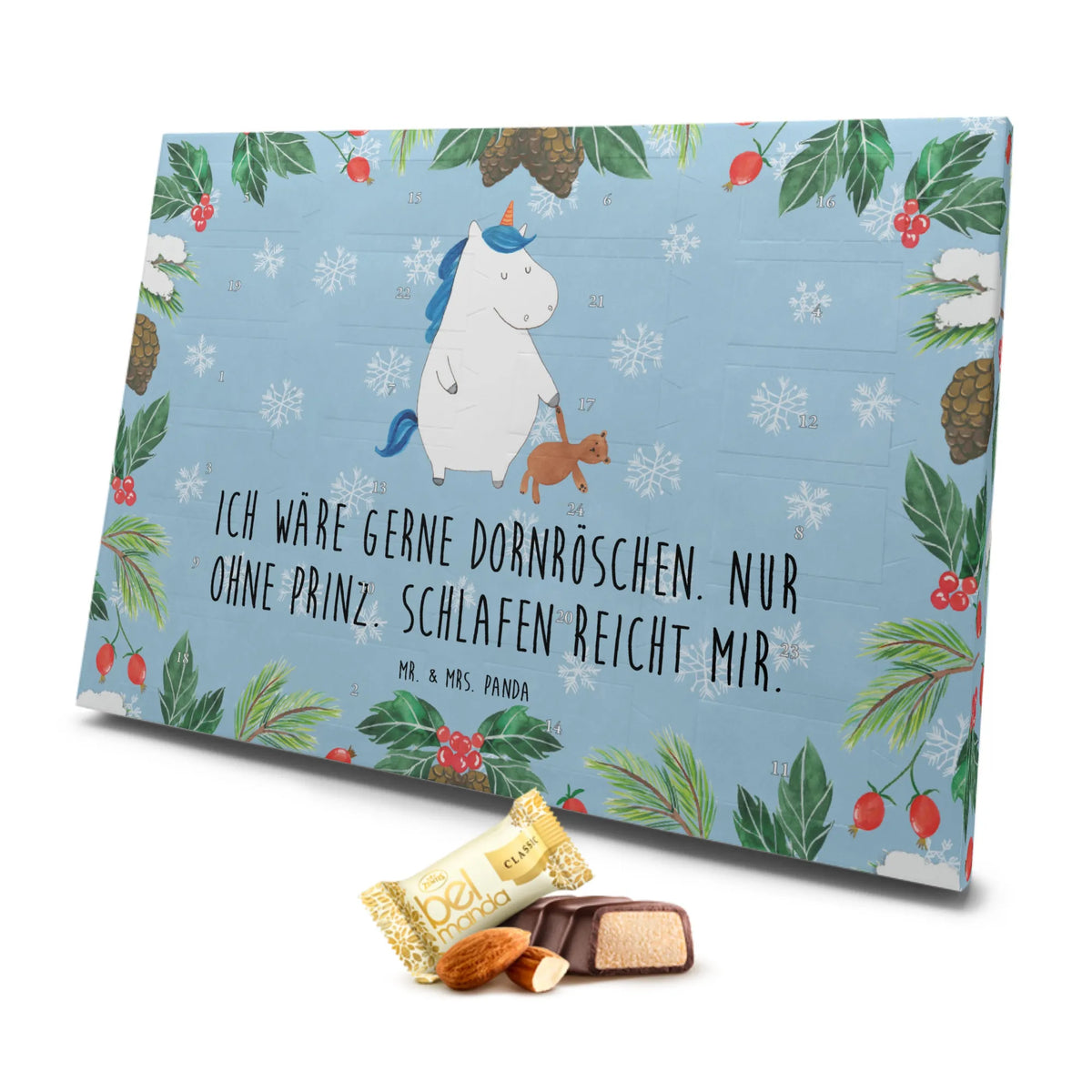 Marzipan Adventskalender Einhorn Teddy Marzipan Adventskalender, Einhorn, Einhörner, Einhorn Deko, Unicorn, Bett, Freundin, gute Nacht, Träumen, schlafen, Singleleben, Single