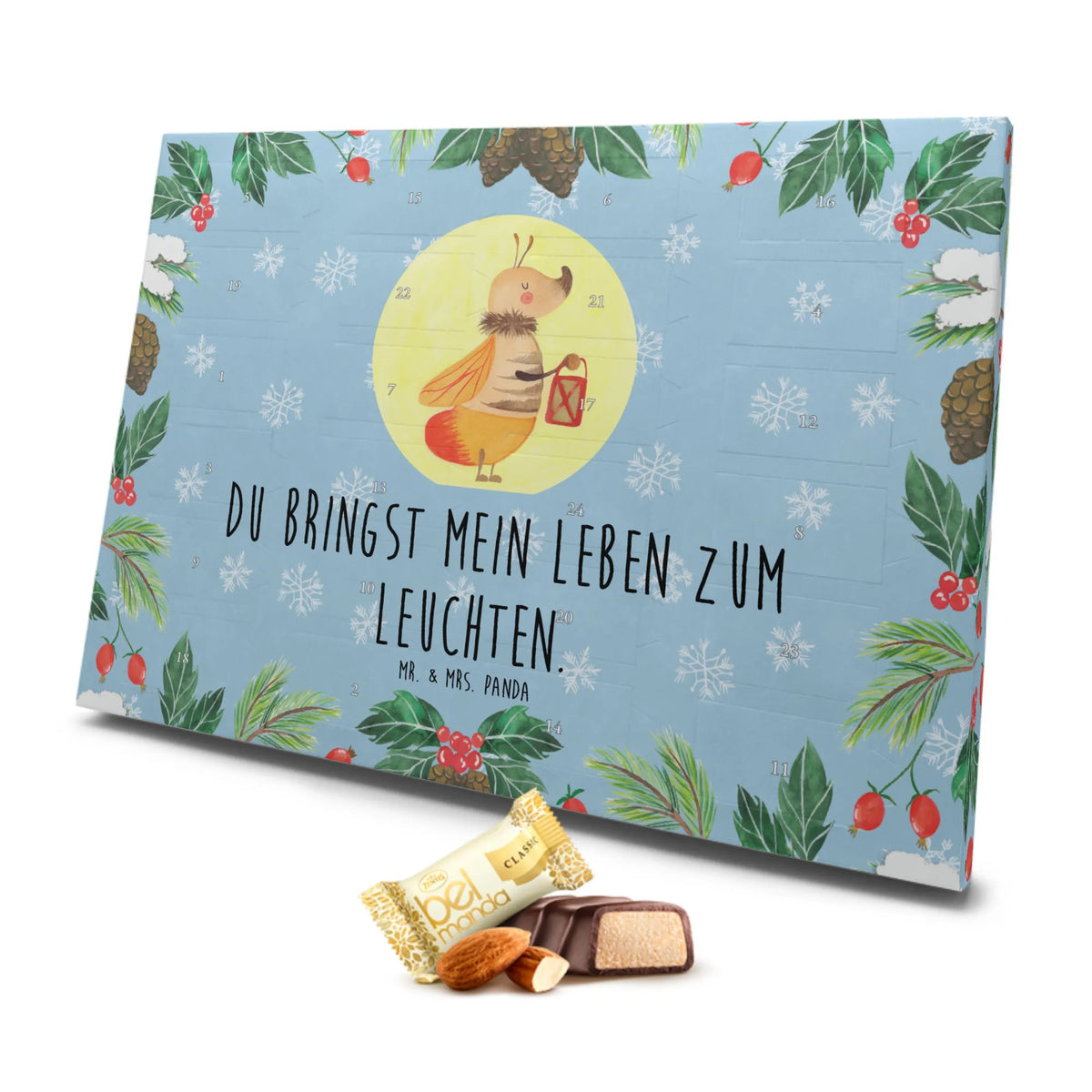 Marzipan Adventskalender Glühwürmchen Marzipan Adventskalender, Tiermotive, Gute Laune, lustige Sprüche, Tiere, Glühwurm, magisch, Lieblingsmensch, Liebesspruch, Verlobung, Liebe, Liebesbeweis, Falter, Heiratsantrag, Glühwürmchen, Jahrestag, Leuchten