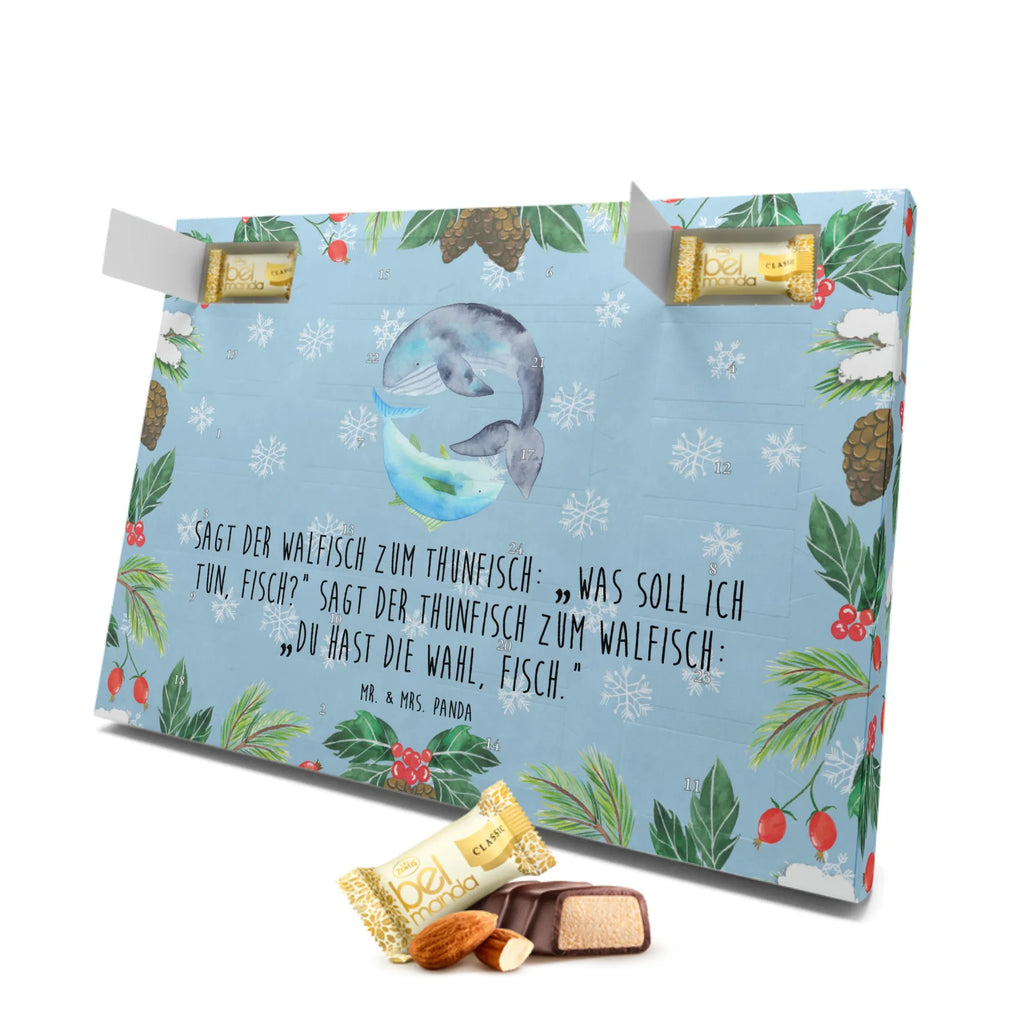 Marzipan Adventskalender Walfisch Thunfisch Marzipan Adventskalender, Tiermotive, Gute Laune, lustige Sprüche, Tiere, Wahl, Spruch des Tages, Wal, Wortwitz lustig, Flachwitz Geschenk, Witz, Spruch lustig, Tunfisch, Flachwitz