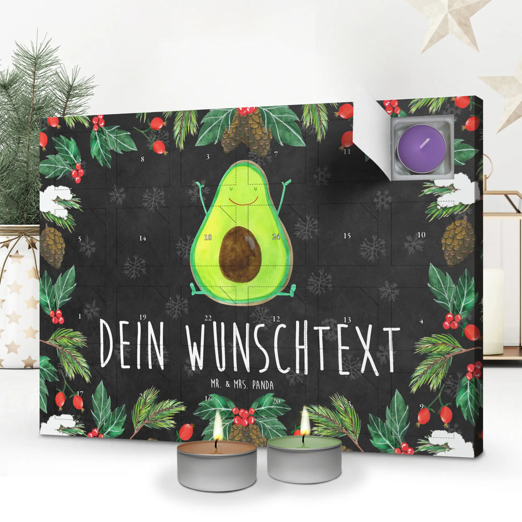 Personalisierter Duftkerzen Adventskalender Avocado Glücklich Personalisierter Duftkerzen Adventskalender, Avocado, Gesund, Veggie, Vegan, Chaos