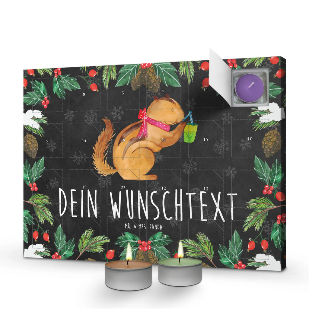Personalisierter Duftkerzen Adventskalender Eichhörnchen Smoothie Personalisierter Duftkerzen Adventskalender, Tiermotive, Tiere, Gute Laune, Lustige Sprüche, Streifenhörnchen, Eichhörnchen, Abnehmen, Green Smoothies, Diät