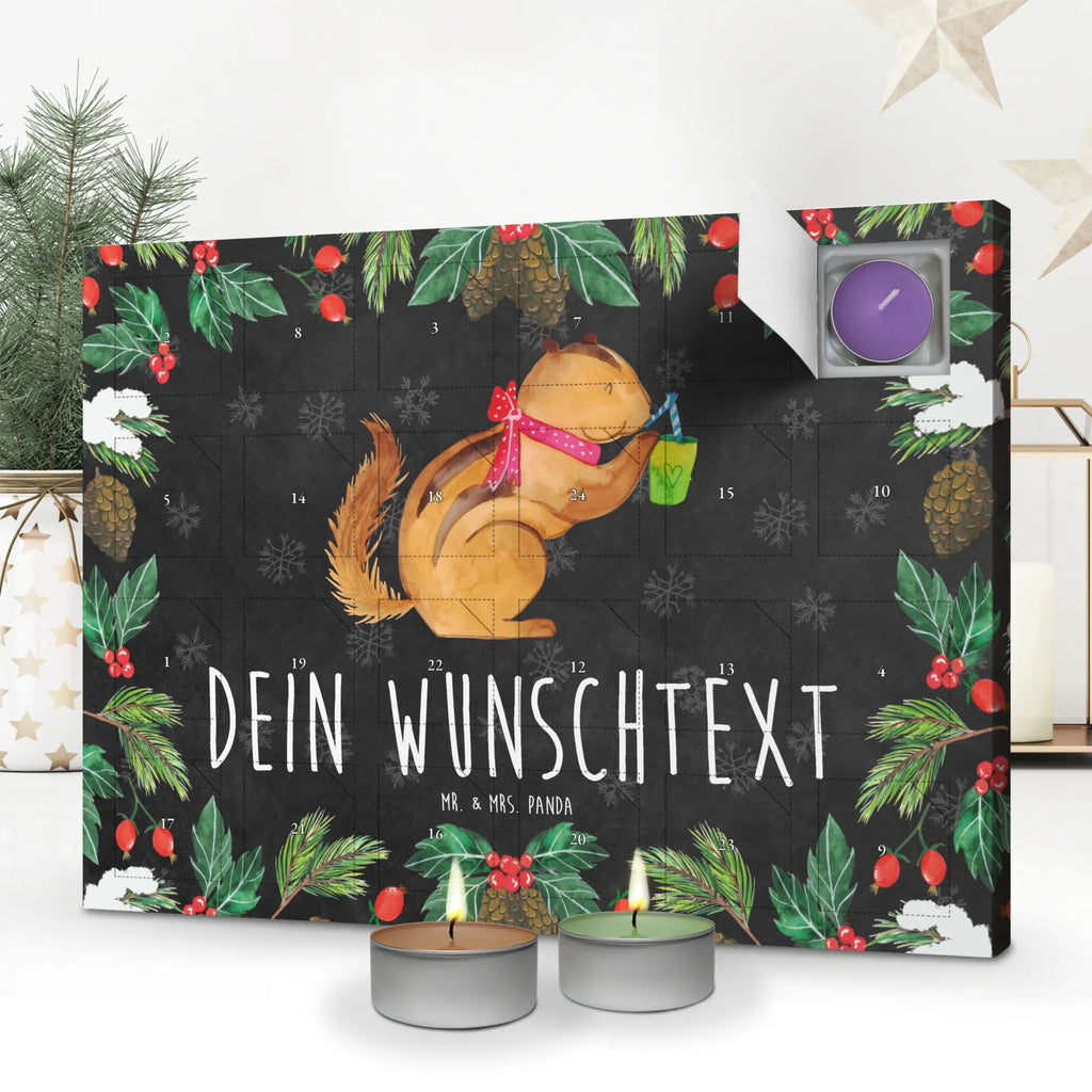 Personalisierter Duftkerzen Adventskalender Eichhörnchen Smoothie Personalisierter Duftkerzen Adventskalender, Tiermotive, Tiere, Gute Laune, Lustige Sprüche, Streifenhörnchen, Eichhörnchen, Abnehmen, Green Smoothies, Diät