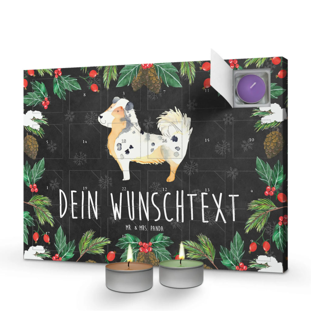 Personalisierter Duftkerzen Adventskalender Hund Australien Shepherd Personalisierter Duftkerzen Adventskalender, Hunderasse, Tierliebhaber, Hundemotiv, Haustier, Hundebesitzer, Hund, Sprüche, Australien Shepherd, Spruch, Hundeliebe, Shepherd, Familienhund
