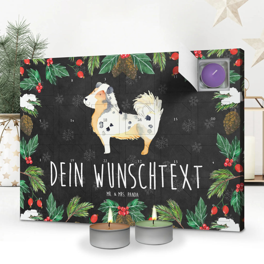 Personalisierter Duftkerzen Adventskalender Hund Australien Shepherd Personalisierter Duftkerzen Adventskalender, Hunderasse, Tierliebhaber, Hundemotiv, Haustier, Hundebesitzer, Hund, Sprüche, Australien Shepherd, Spruch, Hundeliebe, Shepherd, Familienhund