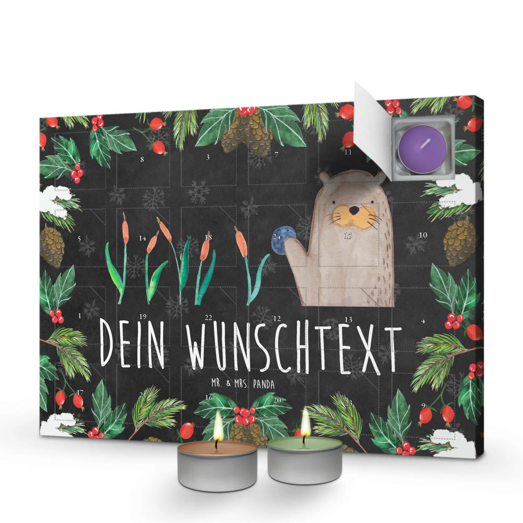 Personalisierter Duftkerzen Adventskalender Otter Stein Personalisierter Duftkerzen Adventskalender, Seeotter, Otter, Fischotter, Otter Seeotter See Otter