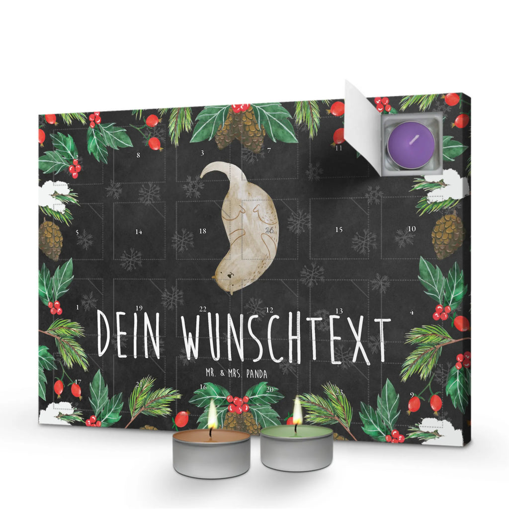 Personalisierter Duftkerzen Adventskalender Otter Kopfüber Personalisierter Duftkerzen Adventskalender, Seeotter, Otter, Fischotter, Otter Seeotter See Otter