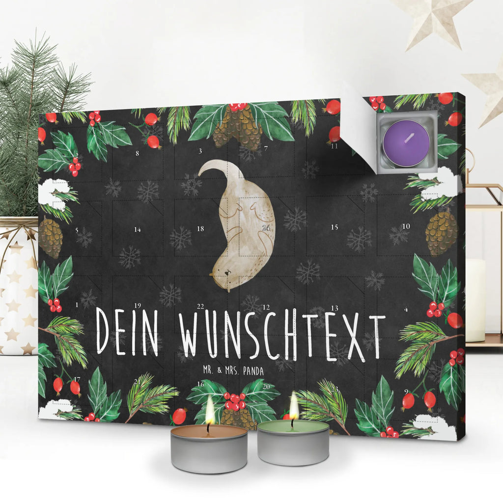 Personalisierter Duftkerzen Adventskalender Otter Kopfüber Personalisierter Duftkerzen Adventskalender, Seeotter, Otter, Fischotter, Otter Seeotter See Otter