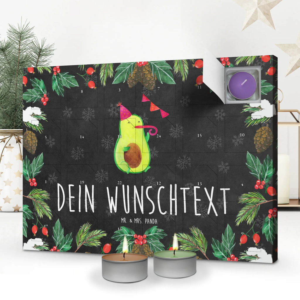 Personalisierter Duftkerzen Adventskalender Avocado Party Zeit Personalisierter Duftkerzen Adventskalender, Vegan, Gesund, Avocado, Veggie