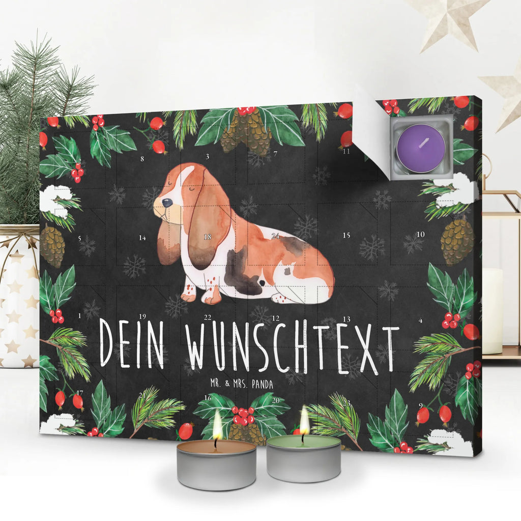 Personalisierter Duftkerzen Adventskalender Hund Basset Hound Personalisierter Duftkerzen Adventskalender, Hunderasse, Tierliebhaber, Hundemotiv, Haustier, Hundebesitzer, Hund, Sprüche, Basset, Kinderlos, Basset Hound, Hundeliebe