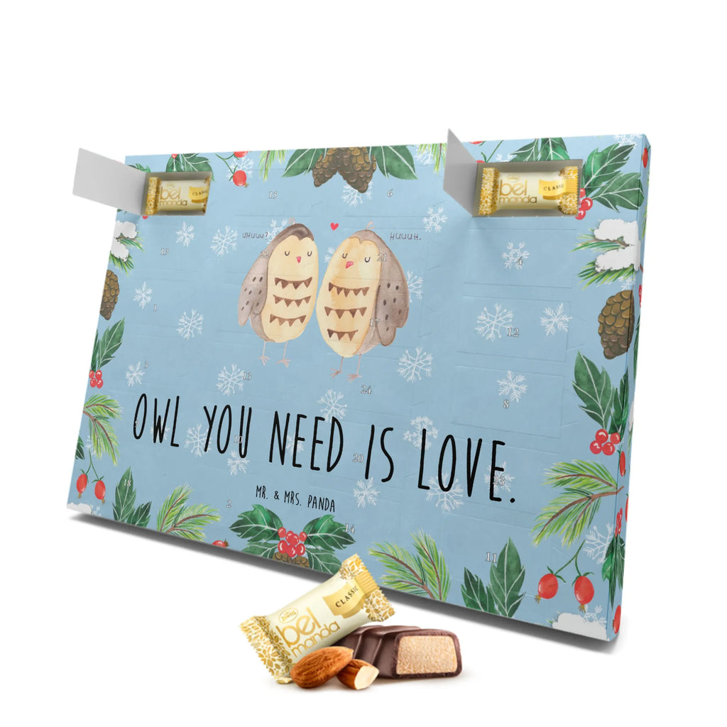 Marzipan Adventskalender Eulen Liebe Marzipan Adventskalender, Eule, Liebe, Wortspiel lustig, Hochzeit Spruch, Owl, All you need is love, Eule Deko, Freundin Geschenk, Liebe Spruch, Freund