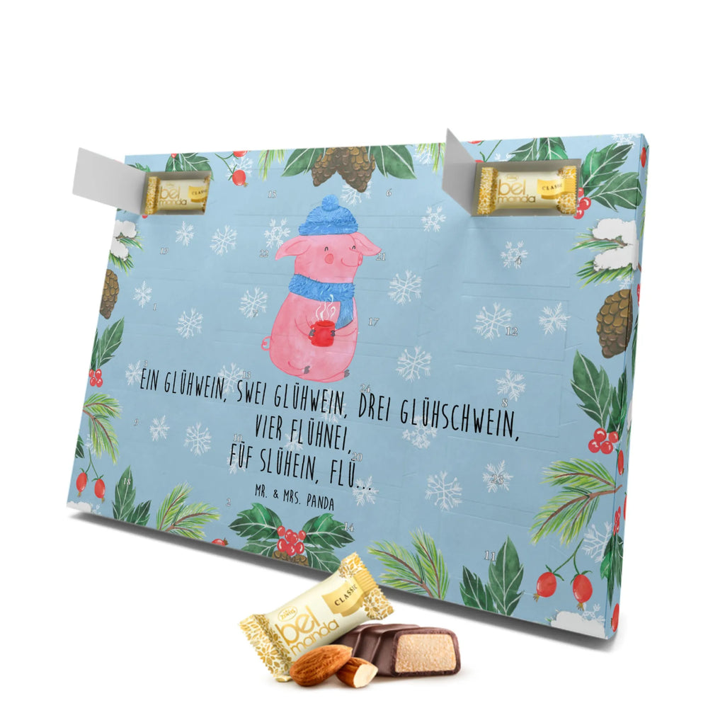 Marzipan Adventskalender Schweinchen Glühwein Marzipan Adventskalender, Winter, Weihnachten, Weihnachtsdeko, Nikolaus, Advent, Heiligabend, Wintermotiv, Weihnachtsmarkt, Betrunken, Spruch, Glühwein