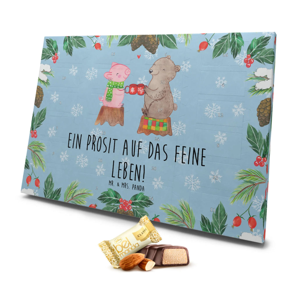Marzipan Adventskalender Glühschwein Sause Marzipan Adventskalender, Winter, Weihnachten, Weihnachtsdeko, Nikolaus, Advent, Heiligabend, Wintermotiv, Alles Gute, Prost, Weihnachtszeit, Bär, Schwein