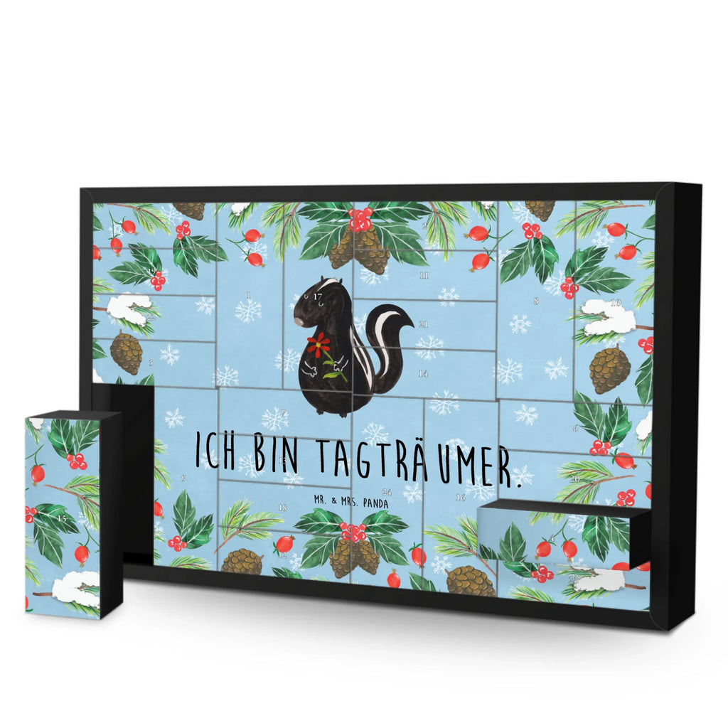 Fillable advent calendar skunk flower dreamy, predator, stink, daydreamer, wild animal