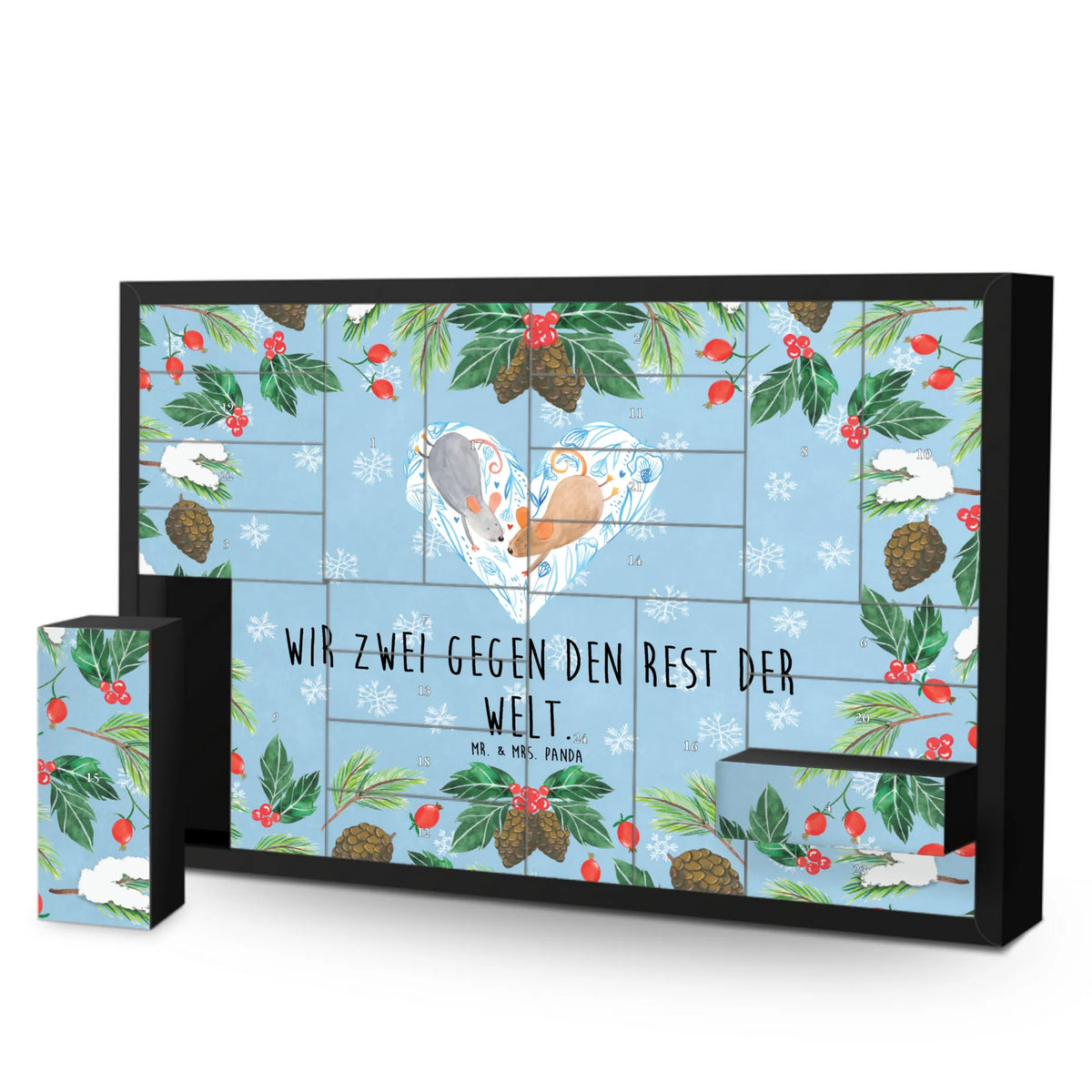Befüllbarer Adventskalender Mäuse Herz