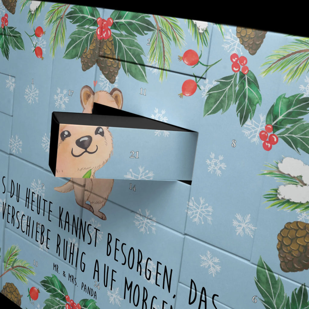 Fillable advent calendar Quokka Happy card, gift ideas, gifts, animal lover, special gifts, cute animal motives, hand drawn, small animals, good mood, cute, funny sayings