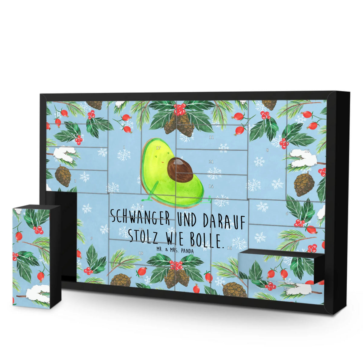 Befüllbarer Adventskalender Avocado Schwangerschaft