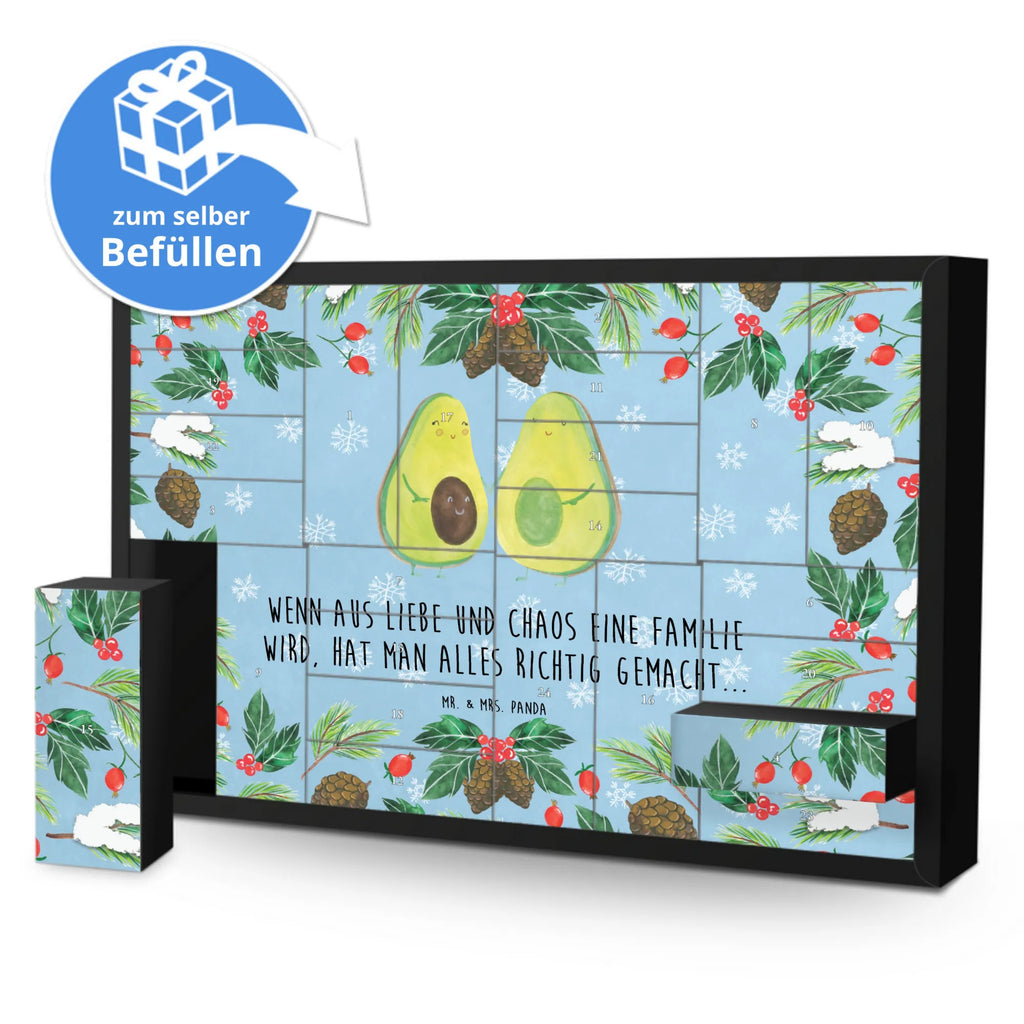 Fillable advent calendar avocado pair vegetables, wedding, children, pregnancy, birth