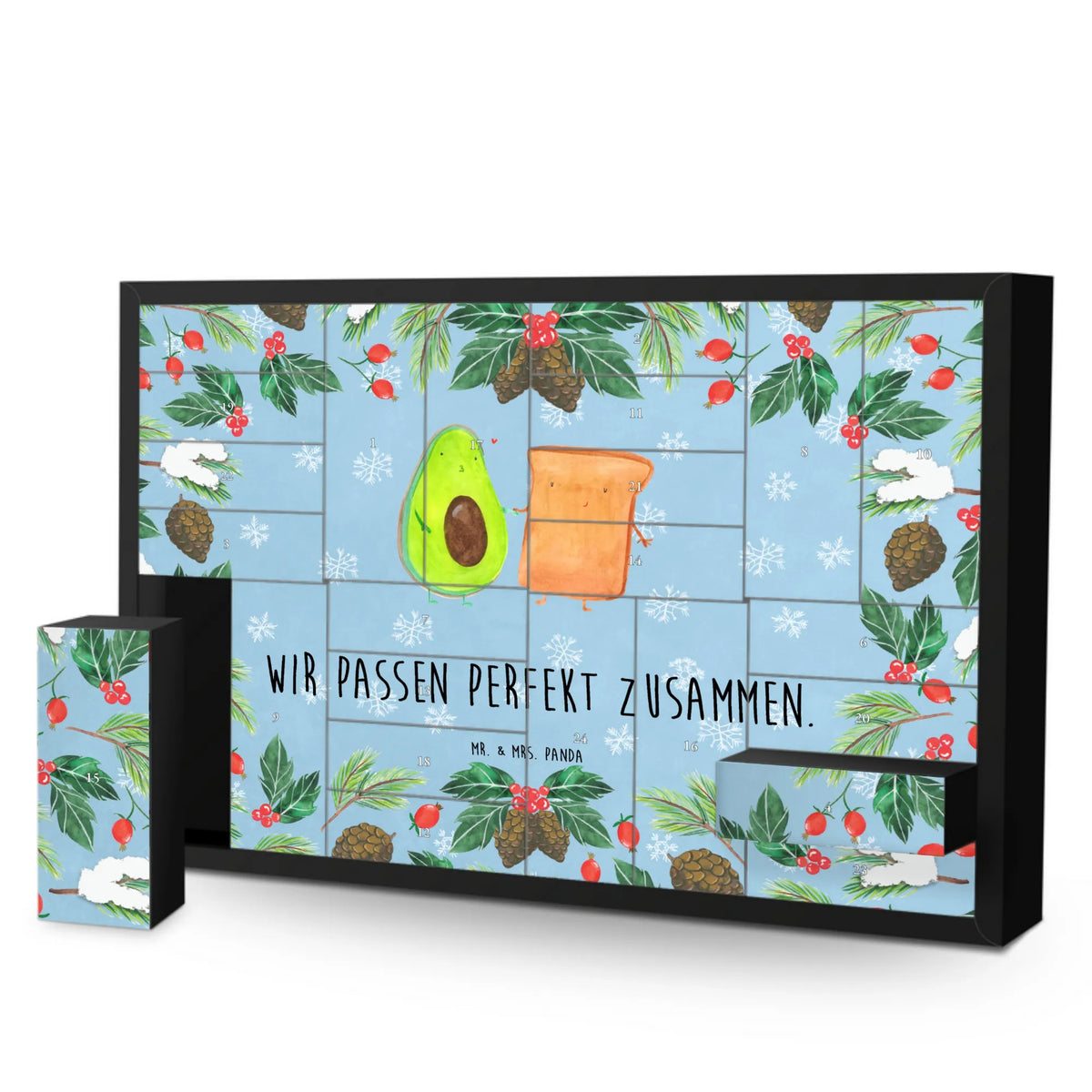 Fillable advent calendar avocado toast