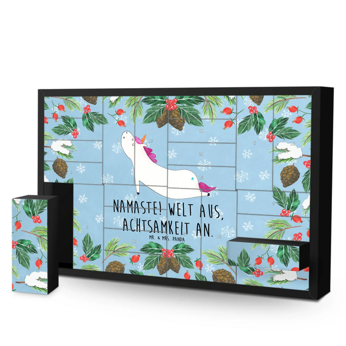 Befüllbarer Adventskalender Einhorn Yoga