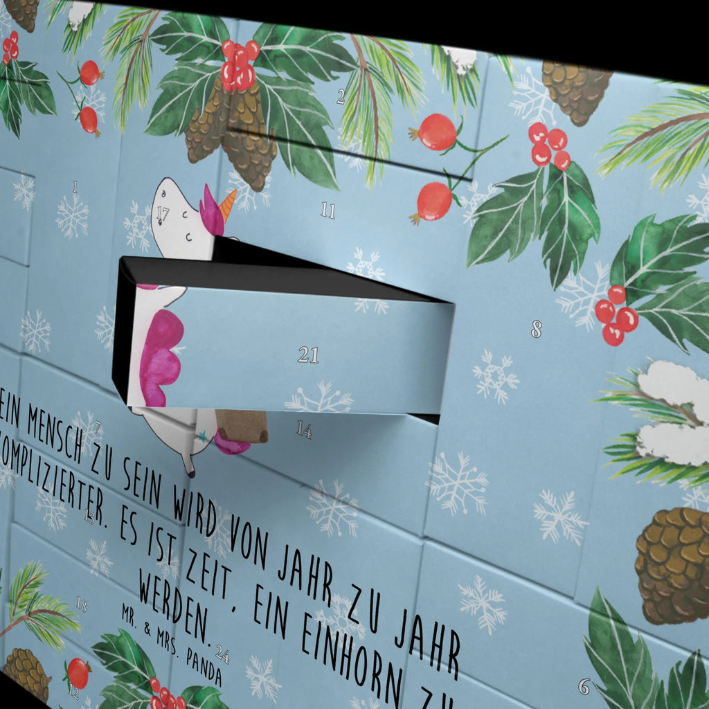 Fillable advent calendar unicorn Suitcase holiday present, adventure, luggage, travel, suitcase, traveler gift