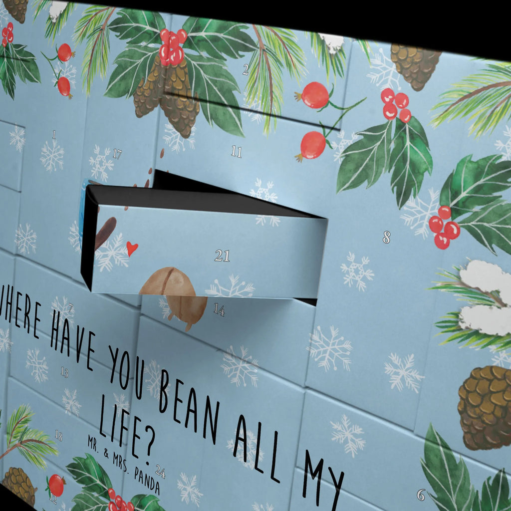 Fillable advent calendar Coffee Bean card, gift ideas, gifts, animal lover, special gifts, cute animal motives, hand drawn, small animals, good mood, cute, funny sayings, satisfaction, coffee bean, pleasure