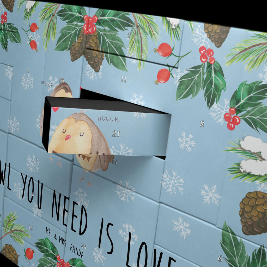 Fillable advent calendar owls Love gift ideas, birthday present, owl decor, illustrated, romantic gift, bird, forest animal, nocturnal, Pun funny, Love saying, Owl decoration, Friend, Wedding saying, Girlfriend gift
