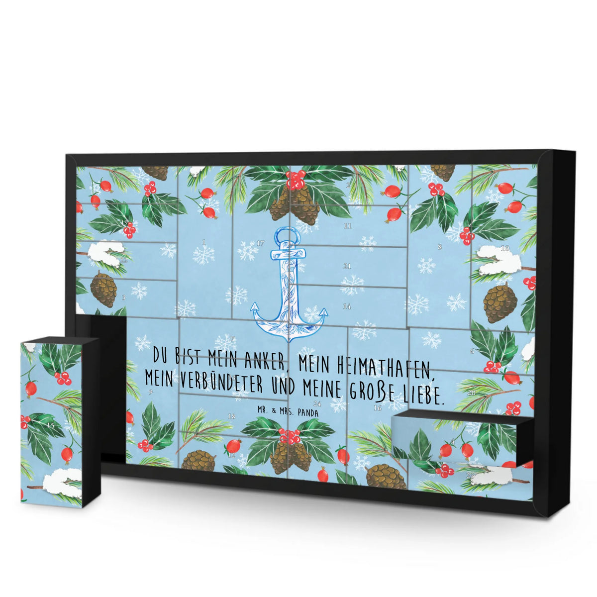 Befüllbarer Adventskalender Anker Blau