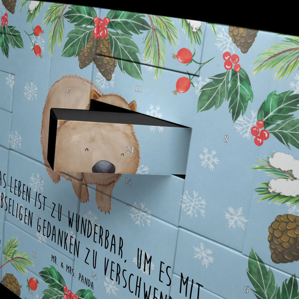 Fillable advent calendar Wombat card, gift ideas, gifts, animal lover, special gifts, cute animal motives, hand drawn, small animals, good mood, cute, funny sayings, Australia, life is beautiful, saying