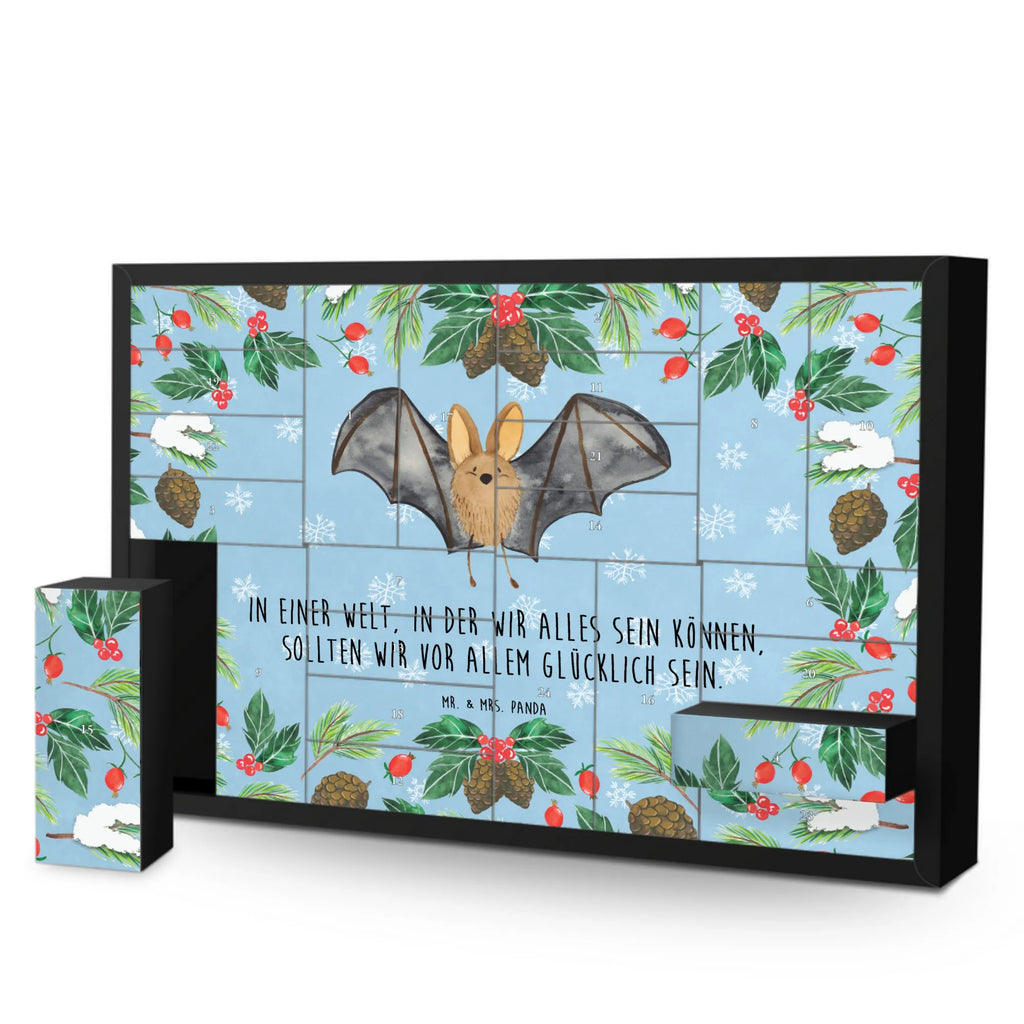 Fillable advent calendar bat wing card, gift ideas, gifts, animal lover, special gifts, cute animal motives, hand drawn, small animals, good mood, cute, funny sayings