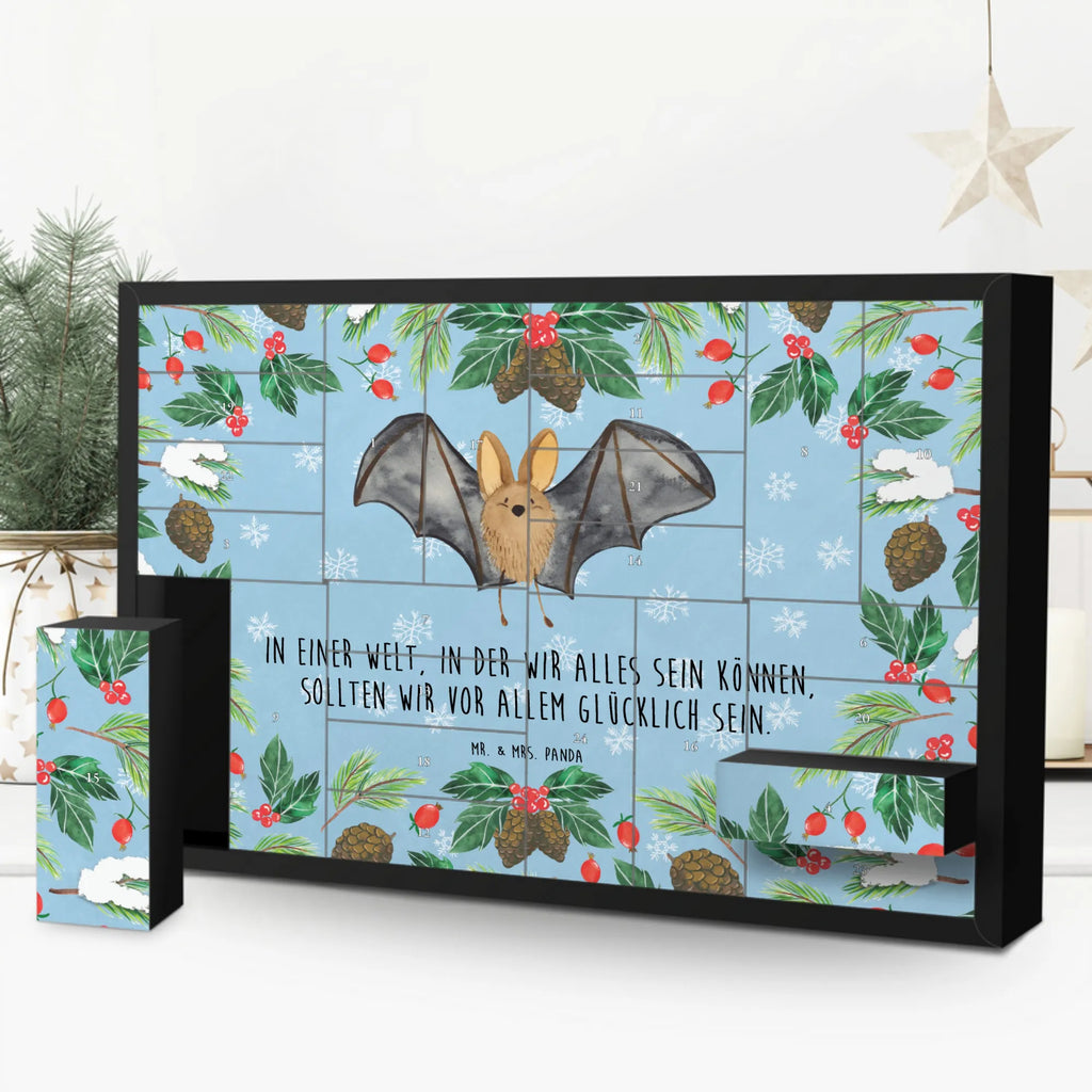 Fillable advent calendar bat wing card, gift ideas, gifts, animal lover, special gifts, cute animal motives, hand drawn, small animals, good mood, cute, funny sayings