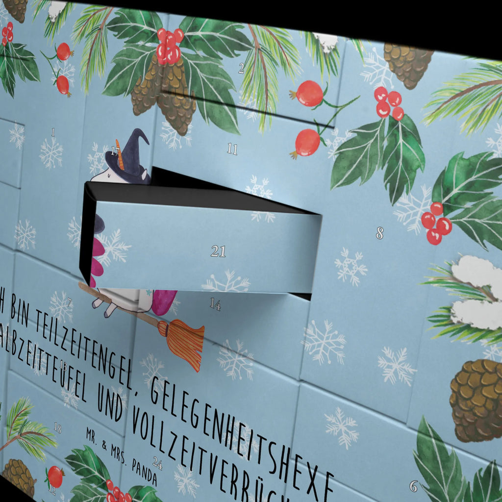 Fillable advent calendar unicorn Witch devil, wife gift, witch, mad, bitch, bad girl, girlfriend present