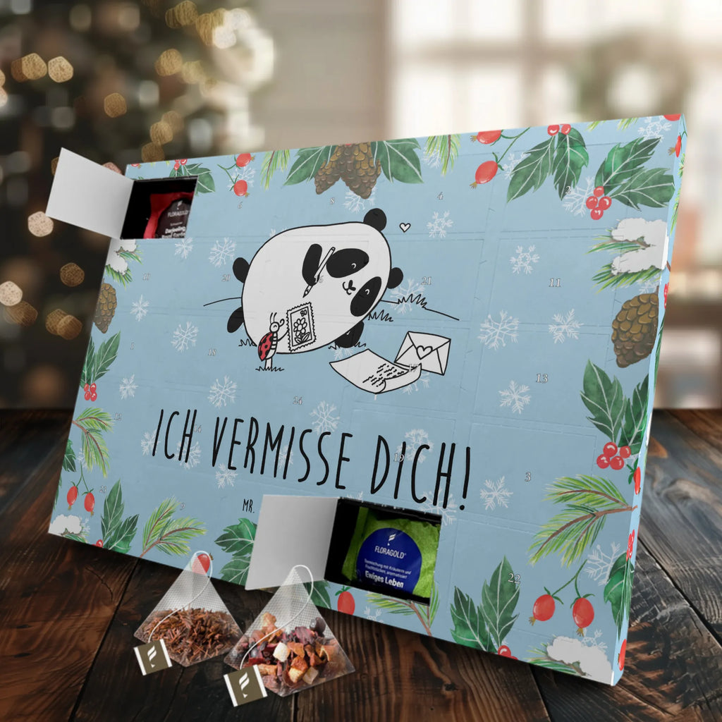 Tee Adventskalender Panda Vermissen Adventskalender mit Tee, Tee Adventskalender, Adventskalender