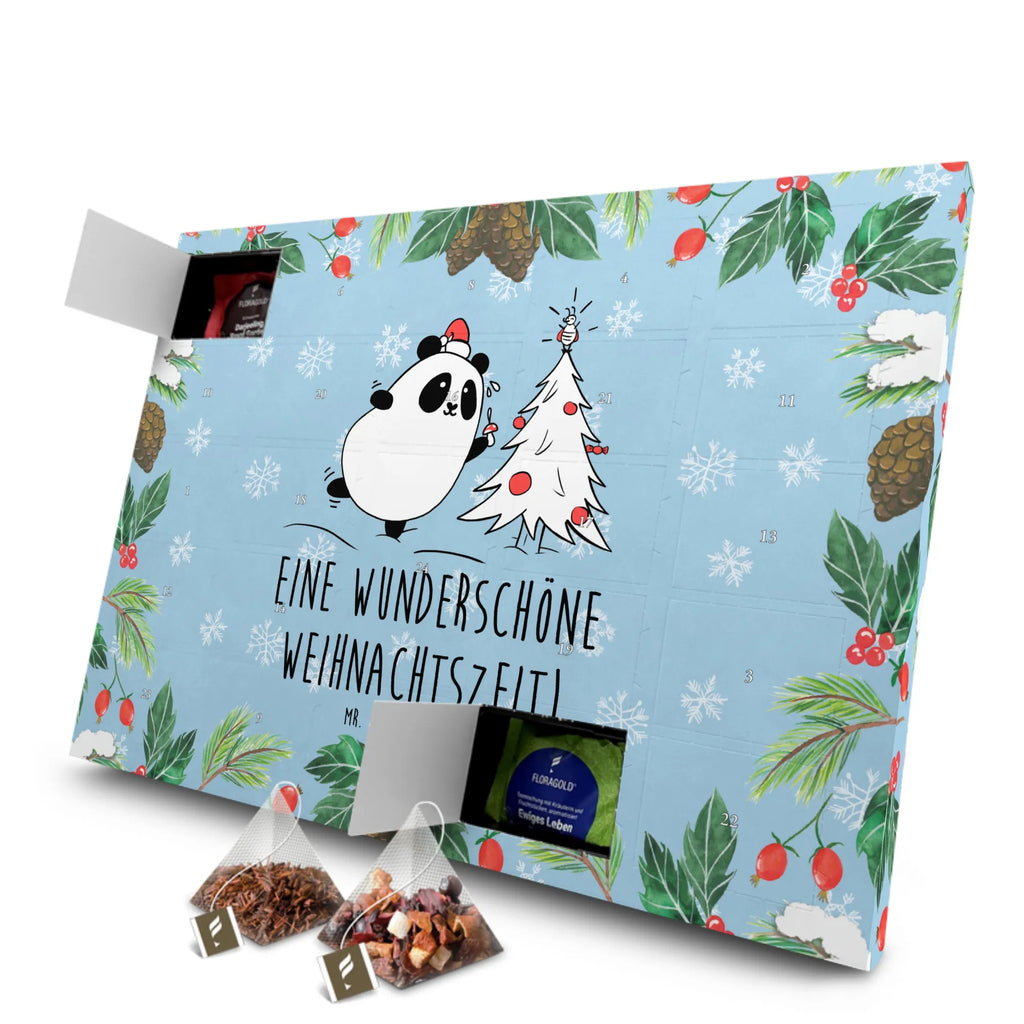  Panda Christmas Time Adventskalender, Tee Adventskalender, Adventskalender mit Tee