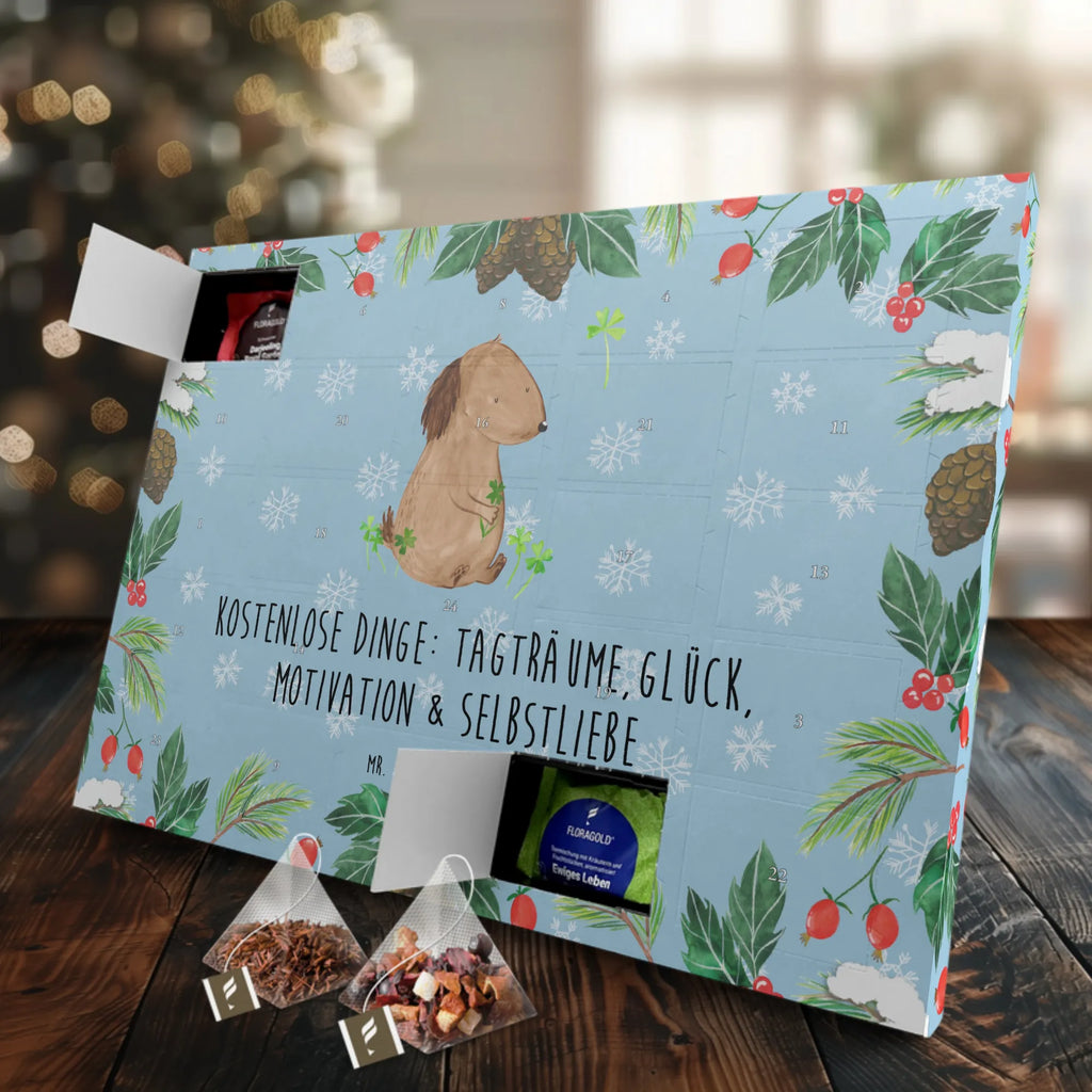 Tee Adventskalender Hund Kleeblatt Tee Adventskalender, Adventskalender mit Tee, Adventskalender, Hunderasse, Tierliebhaber, Hundemotiv, Haustier, Hundebesitzer, Hund, Sprüche, Motivation, Achtsamkeit, Tagträume, Glücksbringer, Glück, Selbstliebe, Neuanfang, Kleeblatt, Geschenk